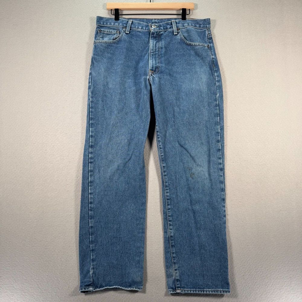 Vintage Polo Ralph Jeans Mens 36x30 Blue Medium Wash Straight Leg Classic Y2K